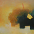 Abstract acrylic painting titled 'Involution 9', 66x120 inches, by artist Ganpat  Bhadke on Canvas