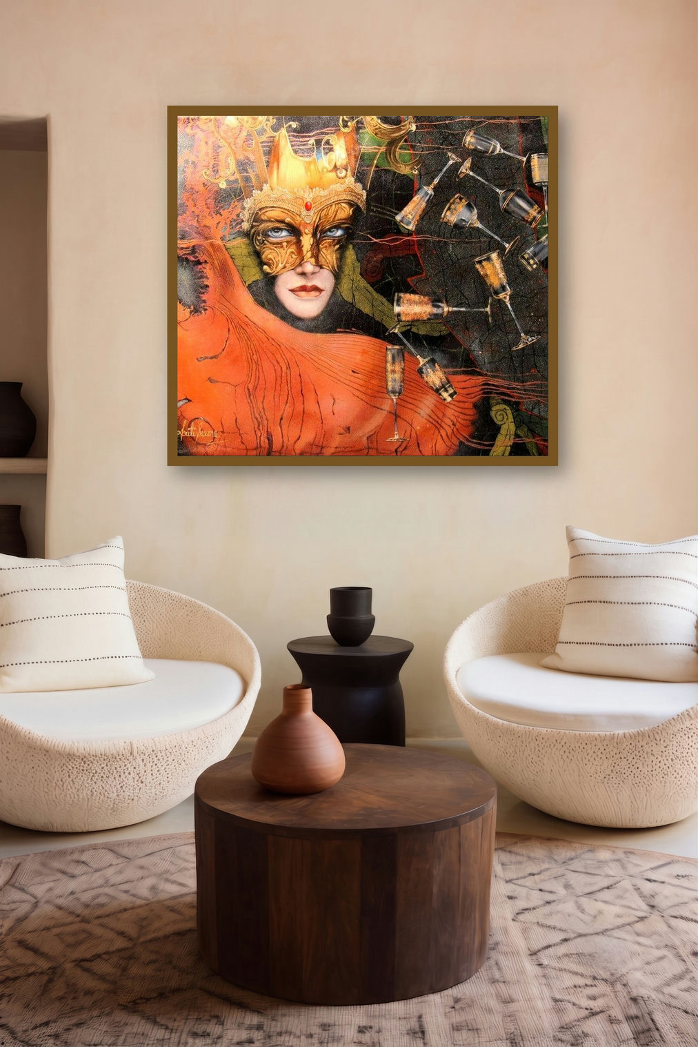 Its Show Time by artist Kriti K C Saxena displayed in a Boutique gallery