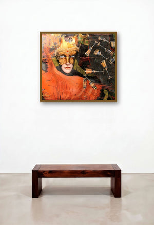 Its Show Time by artist Kriti K C Saxena displayed in a Eclectic Executive Office