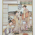 Japanese Miniature 3' figurative miniature Traditional Art by artist Unknown, 11x8 inch, on paper