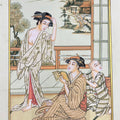 Japanese Miniature 4' figurative miniature Traditional Art by artist Unknown, 11x8 inch, on paper