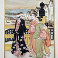 Japanese Miniature 7' figurative miniature Traditional Art by artist Unknown, 11x8 inch, on paper