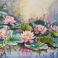 'Jewels Of The Swamp 2' nature watercolor painting by artist Lasya Upadhyaya, 22x30 inch, on paper