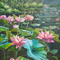 Jewels Of The Swamp' nature acrylic painting by artist Lasya Upadhyaya, 36x24 inch, on canvas