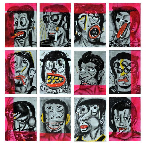 Jokers Painting by Sumantra Mukherjee | ArtZolo.com