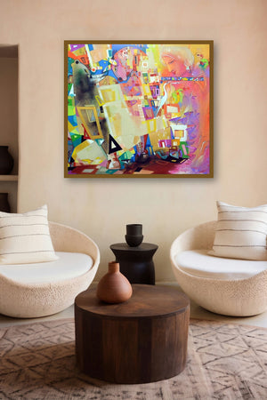 Journey 16 (Untitled) by artist Madan Lal displayed in a Contemporary Exhibition gallery