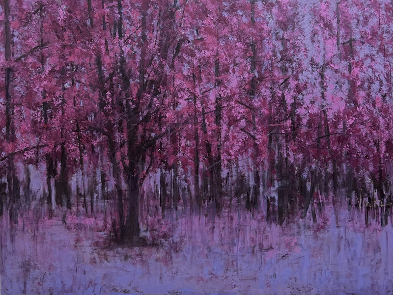 Joy' nature acrylic painting by artist Vinita Sadarangani, 36x48 inch, on canvas