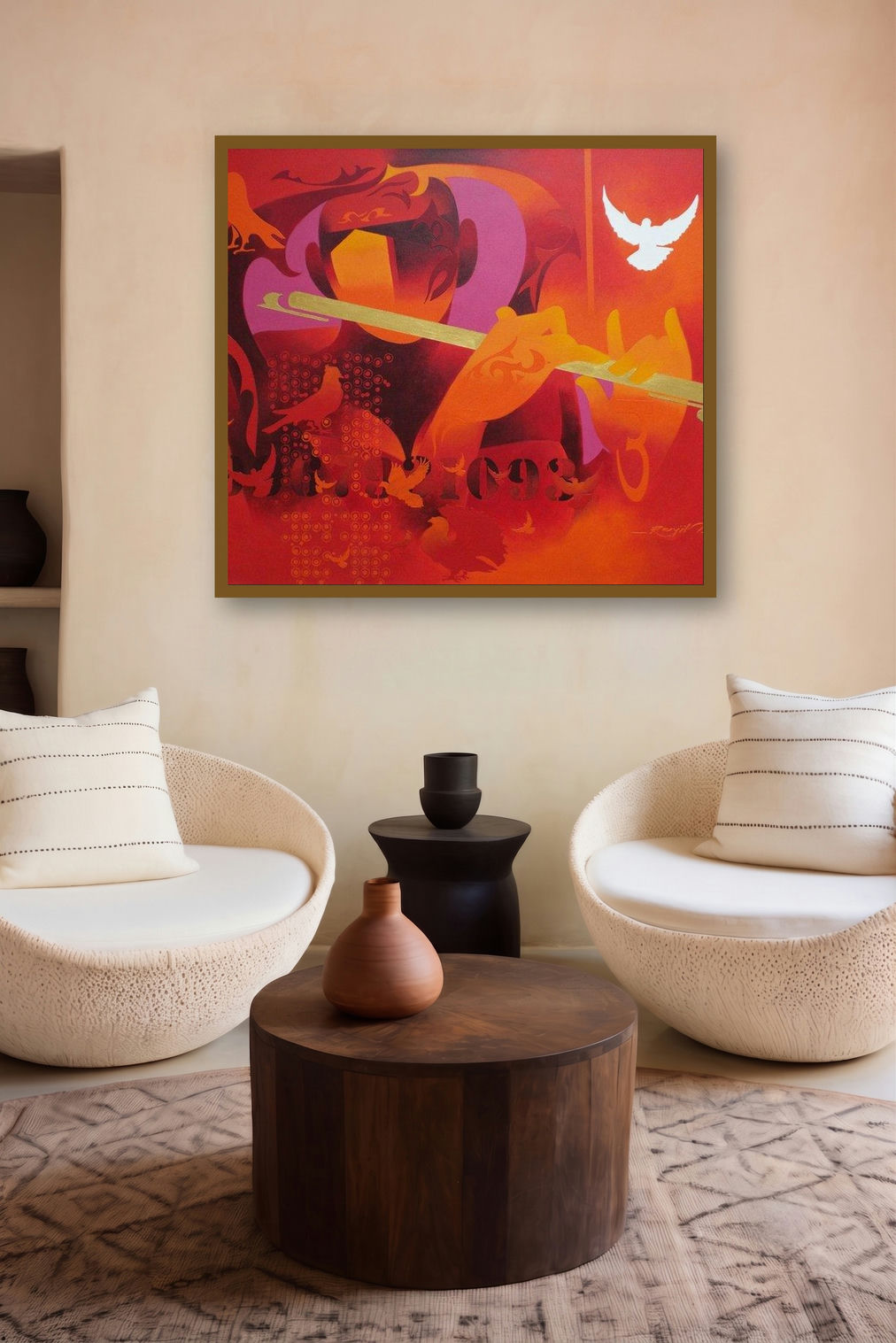 Joy Of Music 14 (Joy of Music) by artist Ranjit Singh displayed in a Contemporary gallery