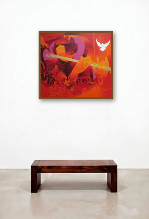 Joy Of Music 14 (Joy of Music) by artist Ranjit Singh displayed in a Urban Loft Foyer
