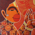 Kabalikruta Swallower Of The Sun 2' religious acrylic painting by artist Pratiksha Bothe, 12x12 inch, on canvas