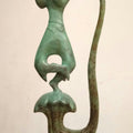 Figurative sculpture titled 'Kalia Daman', 19x9x6 inches, by artist Dilip Paul on Bronze