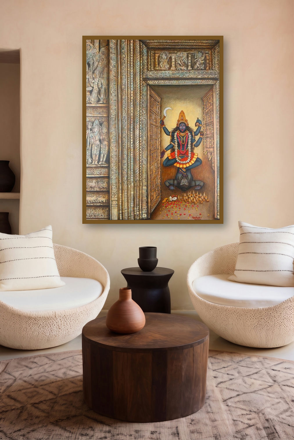 Kalika (Kali displayed in a Boutique gallery