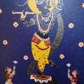 Religious acrylic painting titled 'Kaliodaman', 48x33 inches, by artist Bhaskar Lahiri on Canvas
