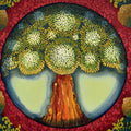 Kalp Vriksh Series 2' nature acrylic painting by artist Nitu Chhajer, 36x48 inch, on canvas