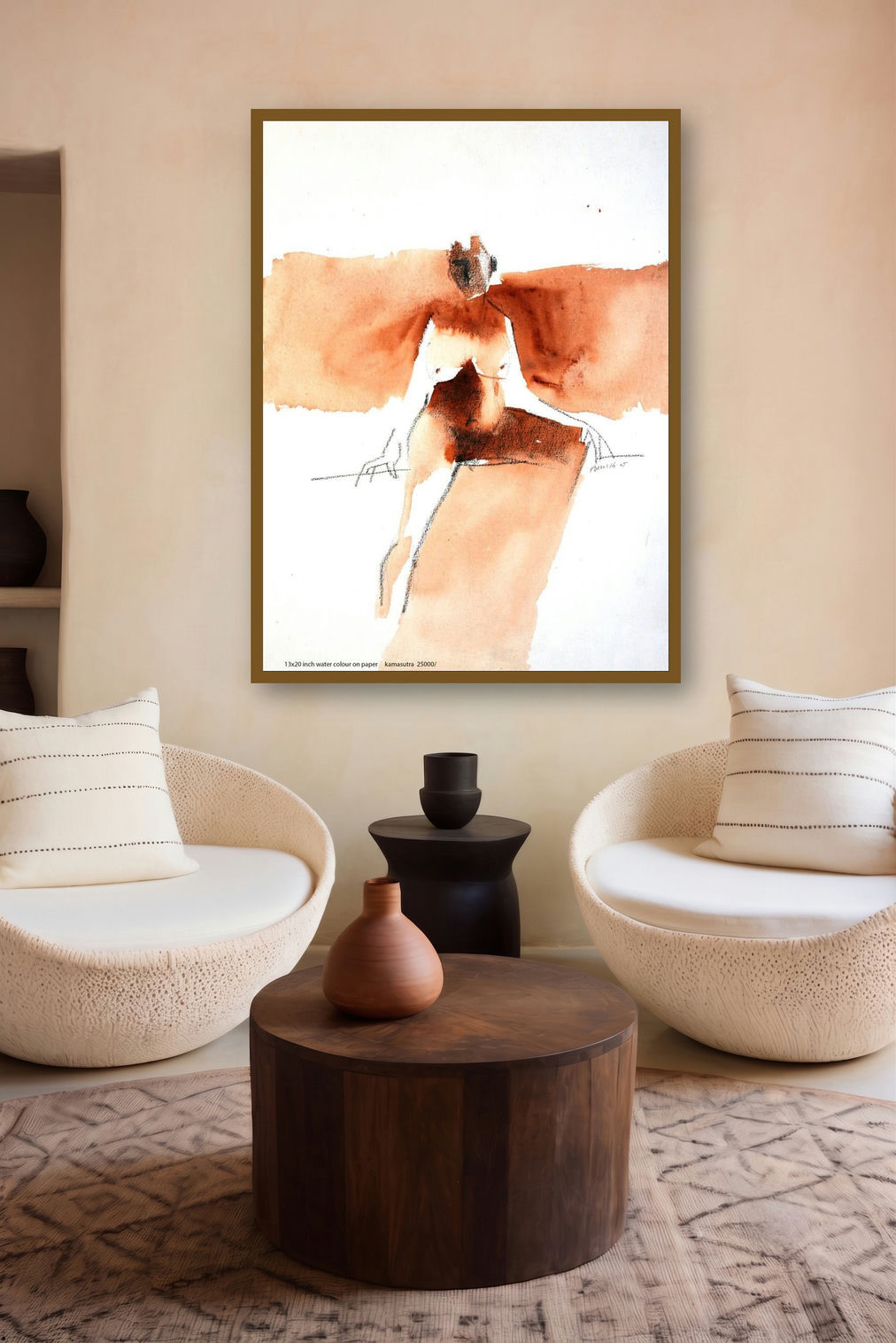 Kamasutra 1 (Essence of Form) by artist Arun K Mishra displayed in a Designer gallery