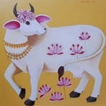 Kamdenu' religious acrylic painting by artist Ganesha Chary, 24x24 inch, on canvas