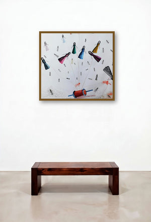 Kati Patanga (Boundless Aspirations) by artist Pranita Das displayed in a Industrial Study