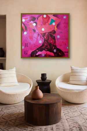 Keeping by artist Ranjit Singh displayed in a Museum Style gallery
