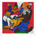 Figurative serigraphs painting titled 'Kerala 2', 41x40 inches, by artist M. F. Husain on Paper