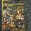 King Surrounded With Queens' figurative miniature Traditional Art by artist Unknown, 13x9 inch, on paper
