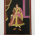 King' figurative miniature Traditional Art by artist Unknown, 12x9 inch, on silk