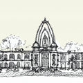 Print Digital Art titled 'Kirti Mandir Baroda', on Canvas by artist Shivani Pikle