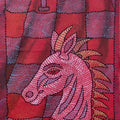 The Knight Gambit' contemporary acrylic painting by artist Prasenjit Nath, 17x12 inch, on canvas