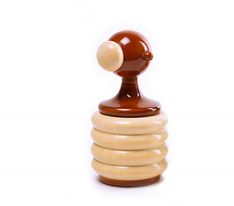 Toys craft titled 'Koala Wooden Rattle', 4x2x2 inches, by artist Vijay Pathi on wood