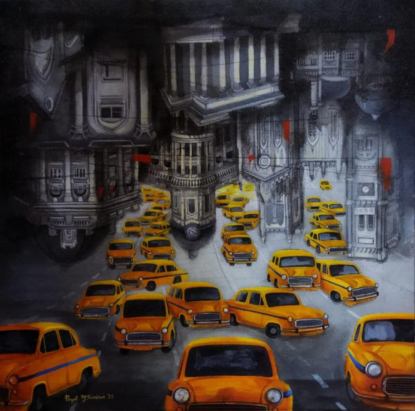 Kolkata My City 10 Painting by Payel Mitra Sarkar | ArtZolo.com
