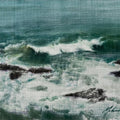 Konkan 4' seascape watercolor painting by artist Mohammad Yousuf, 7x14 inch, on paper