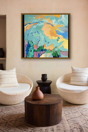 Konkan V (Ethereal Peak) by artist Sikandar Mulla displayed in a Modern gallery