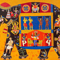 Krishna Hast' religious acrylic painting by artist Bhaskar Lahiri, 36x48 inch, on canvas