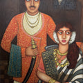 'Kulin Marathas' figurative acrylic painting by artist Piyali Sarkar, 30x24 inch, on canvas