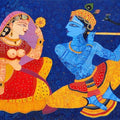 Religious acrylic painting titled 'Kunjaban', 33x48 inches, by artist Bhaskar Lahiri on Canvas