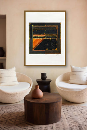 La Terre by artist S H Raza displayed in a Curated gallery