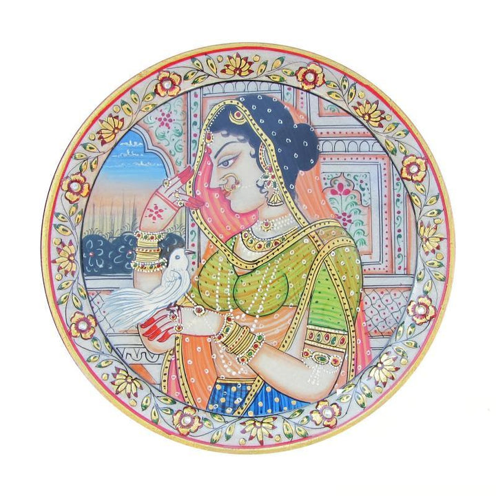 Lady With Bird Handicraft By Ecraft India