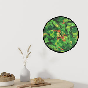 In-situ view of Vanchha Dixit's 'The Land 2 (Verdant Dreams)' painting in a room