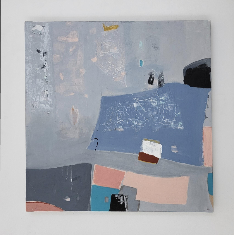 Land Of Colours 3' abstract acrylic painting by artist Sharad Tarde, 24x24 inch, on mounted canvas