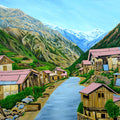 Landscape 1' landscape oil painting by artist Ajay Harit, 36x48 inch, on canvas