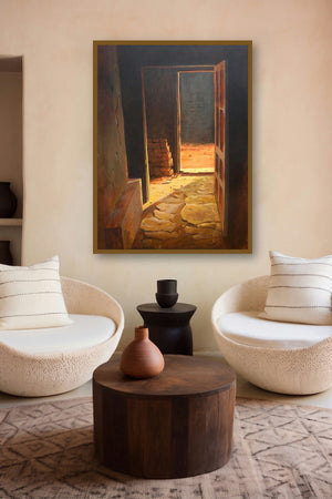 Landscape 13 by artist Vinayak Potdar displayed in a Museum Style gallery