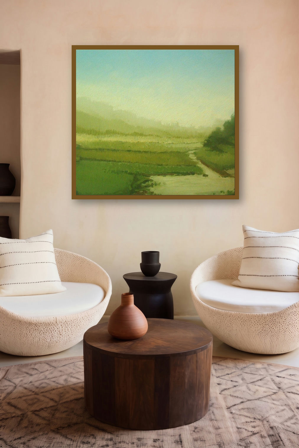 Landscape 3 by artist Fareed Ahmed displayed in a Boutique gallery