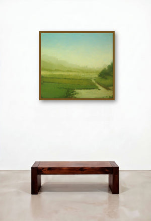 Landscape 3 by artist Fareed Ahmed displayed in a Designer Reception Area