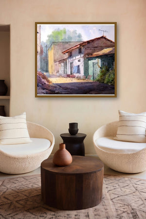 Landscape 9 by artist Vinayak Potdar displayed in a Modern gallery