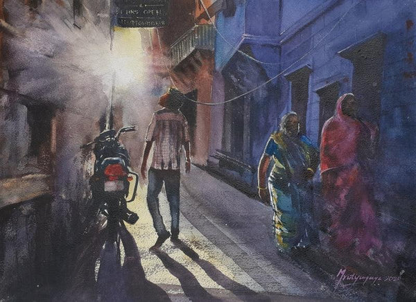Lanes Of Jodhpur Painting by Mrutyunjaya Dash | ArtZolo.com