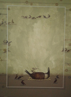 Landscape acrylic painting titled 'Last Meeting', 24x36 inches, by artist Yogesh Lahane on Canvas