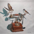 The Last Ring' still-life acrylic painting by artist Srinivasa Ram Makineedi, 24x24 inch, on canvas