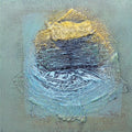 Abstract mixed media painting titled 'Leh Ladakh 1', 12x12 inches, by artist Sanju Jain on Canvas