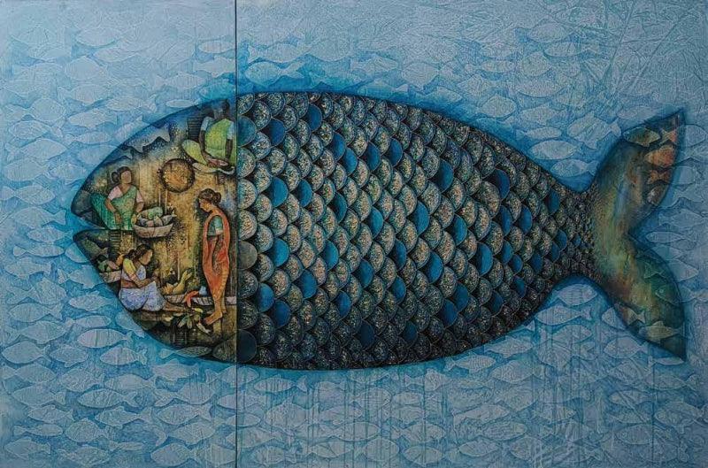 Life Conection painting by Pooja Shelke