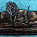 Life Of Hope And Harmony 4' animals acrylic-charcoal painting by artist Gangu Naidu PV, 12x24 inch, on canvas