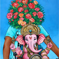Life Of Hope And Harmony' religious acrylic painting by artist Gangu Naidu Pv, 40x24 inch, on canvas